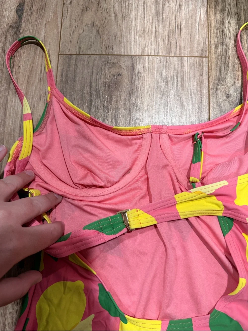 kate spade Pink Lemon Print One-Piece Swimsuit